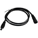 Hanvex HDX3 3ft 2.1mm x 5.5mm DC Plug Power Adapter Extension Cable, 18AWG Heavy Duty Cord for 12V, 24V LED Strip, Lighting, and more