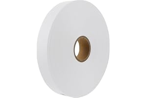 PACKOVE Blank Nylon Textile Garment Labels 15x200mm Roll, Blank Clothing Neck Tags for Fabric Care, DIY Wash