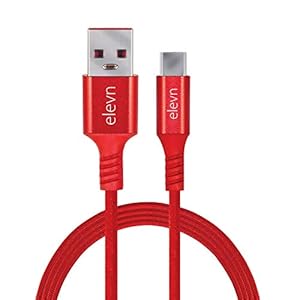 elevn flex Ultra Fast Type-C To Usb-A 4.0A 48W Dash Charge 5Gbps Data Sync & Rugged Braided Charging Cable for Oneplus…