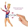 Barbie Gymnastics Playset, Barbie Doll with Twirling Feature, Balance Beam, 15+ Accessories for Ages 3 and Up, GJM72