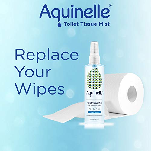 Aquinelle Toilet Tissue Mist, Eco-Friendly & Non-Clogging Alternative to Flushable Wipes Simply Spray On Any Folded Toilet Paper (8.25 oz Island Mist) - Thumbnail 2