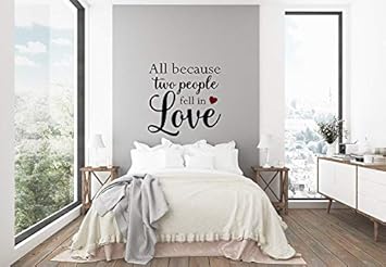Amazon Com 456yedda Love Decals All Because Two People Fell