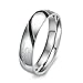 INBLUE Personalized Promise Rings Engraving Name Date Custom Rings for Men Women Boyfriend Girlfriend Couples Stainless Steel Jewelry Engagement Wedding Bands Sets for Him & Her (mne494-2-7)