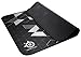 SteelSeries QcK Gaming Surface - Medium Stitched Edge Cloth Limited - Extra Durable - Optimized For Gaming Sensors - Black/Silver