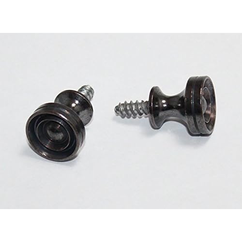 Antique Bronze Piano Desk Knobs With Wood Screws 1 Pair