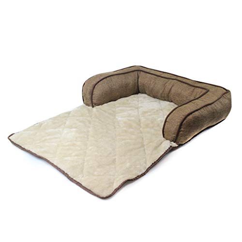 Bravetoshop Pet Bed for Dog and Cats Orthopedi Cushion Bed Soft Plush Sofa Bed Dog Bed Pad Pet Calming Sleeping Bag Bed Self Warming Pillow Cuddler Bed - Thumbnail 5
