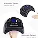 TAKOYI LED Nail Lamp 64W Gel Light Nail Dryer Cordless Gel Light 4 Timer Setting Cordless UV Led Nail Light Curing Nail Dryer for Gel Nails with Lifting Handle Touch Sensor LCD Screen (Black)