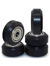 ExcelFu - Rueda de polea de plástico con rodamiento para impresora 3D, 10 unidades