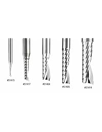 Amana Herramienta 51415 Solid espiral de carburo sola flauta 'o', de plástico 1 16 Dia de corte x 1 4 Cut Altura x