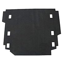 cartaoo Carpet Rubber Leather Rear Floor Cargo Trunk Liner Tray Mat Pad for 2018-2019 Jeep Wrangler JL Sahara 4-Door Without Subwoofer (Black Side)