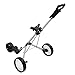 Giantex Foldable 3 Wheel Push Pull Golf Cart Trolley Three Wheels Swivel Folding