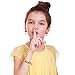 Aneco 16 Pairs Jewelry Clip on Earrings Girls Play Earrings Princess Earring Dress up Accessories for Party Favor Packed in 2 Clear Boxes
