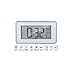 Gloue 21 polyphonic music Digital Alarm Clock ,snooze and Large Display and Smart backlight,Battery Operated and Temperature Display (Blue)