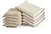 JEBBLAS Bamboo Natural Absorbent Sponges Kitchen Cleaning Sponges Reusable Dish Washing Sponges Beige (8 Pack)