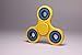 ASELA Official Tri Fidget Spinner Toy Prime Premium Quality EDC Focus for Kids & Adults - Fast Stress Reducer Relieves ADHD and Hybrid ceramic si3n4 (Yellow and blue)