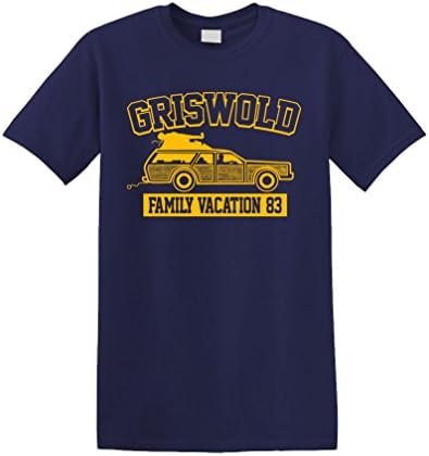 GRISWOLD FAMILY VACATION - 80s funny movie Unisex Tee Shirt T-Shirt, XL, Navy