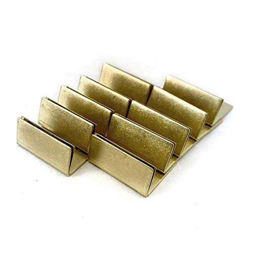 Sin. 日本製 ブラス 真鍮 カードスタンド ノーマルサイズ 10個セット 名刺 ポストカード立て商品画像