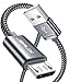 JSAUX Micro USB Cable Android,3-Pack(1ft+3.3ft+6.6ft)Micro USB to USB A High Speed Sync Charger Nylon Braided Cord compatible Samsung galaxy S6 S7 Edge Note 5,Kindle,LG,Xbox,PS4,Camera and More(Grey)