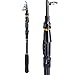 Sougayilang Spinning Telescopic Fishing Rod Graphite Carbon Fiber Travel Portable Super Hard Fishing Pole for Boat Saltwater and Freshwater Fish Fishing Rods Poles
