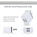 Wall Charger, 3 Pack Magic-T Portable Dual USB Plug Adapter 2 Port 10W/2A Home Travel Power Charger for iPhone 7/6 6s Plus SE, iPad, Samsung Galaxy S6 S7 Edge Android(Black Blue Silver)