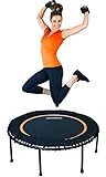 Leaps & ReBounds: Rebounder - Fitness Trampoline - Full-Size Protective Mat - Minimal Joint Impact - High-Calorie Burn - Improve Cardio