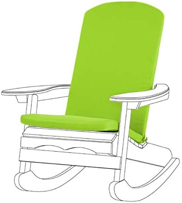Shopsfy Outdoor Water Resistant Cushion Pad for Adirondack Rocking Chair Lounger - Lime