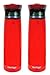 Contigo 24oz Autoseal Madison Water Bottle, Red (2 Pack)