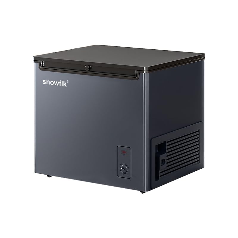 2.0 CU.FT Chest Freezer - Compact Deep Freezer with 7 Temperature Settings, Low Noise Operation, And Removable Basket, Ideal for Dorms, Apartments, And Home Kitchens. (White, 7.0Cu.ft)