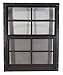Shed Windows 18" W x 23" H - Flush Mount - Playhouse Windows (Brown)