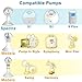 Nenesupply 4 pc Duckbill Valves Compatible with Medela and Spectra Pump Parts Use on Spectra S2 Spectra S1 and Medela Pump in Style Harmony Symphony Replace Spectra Duckbill Valves and Medela Valve