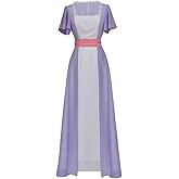Willyacos Titanic Rose Dewitt Bukater Cosplay Costume Dress Chiffon 1912 Titanic Dresses for Women Costume
