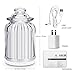 AromaAllure Glass Ultrasonic Aromatherapy Diffuser, White Glass Diffuser for Home, Office, Car, Travel