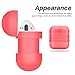 Yometome AirPods Case, Shockproof Silicone Protective Cover Accessories Skin with Earphone Sports Anti-lost Strap Pink