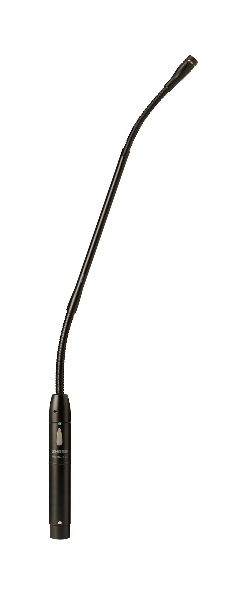 Shure Microflex MX412S/C Cardioid Condenser Microphone, 12 Gooseneck with Attached XLR Preamp, Shock & Flange Mount, Snap-Fit Foam Windscreen, Mute Switch, LED Indicator