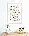 Nature Themed English Alphabet Wall Art Print 11x14 Nursery Decor Kid's Wall Art Print Kid's Room Decor Gender Neutral Nursery Decor Animal ABC Poster Baby Room Decor Playroom Decor