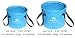 Freegrace Premium Collapsible Bucket -Multifunctional Folding Bucket -Perfect Gear for Camping, Hiking & Travel(Sky Blue,10L)
