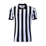 Shinestone Referee Shirts, Men's Basketball Football Soccer Sports Referee Umpire Shirt Referee Shirt Jersey Costume Short Sleeves, Perfect for Outdoor Sports