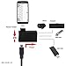 chenyang Micro USB OTG Power Adapter 2 in 1 Micro USB Male to USB 2.0 Female 90 Degree Left Angled Connector Adapter