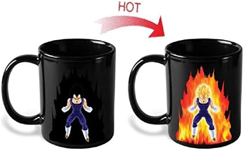 Dragon Ball Z Mug Reactive Magic Color Changing Mug Super Saiyan Vageta Coffee Cup