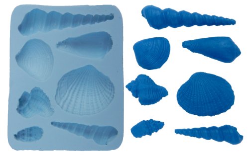 Silicone Molds Ocean Shell Decorating Fondant Gompaste Supply M4840by Ok Molds