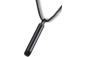 Zilynhom Breathing Necklace, Anxiety Relief Item for Mindfulness, Meditation, Sleep Aid, Quit Vaping, Calm Down, Relax, Spiritual Stress Relief Gift for Women & Men, Durable Stainless Steel, Fashion