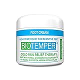 BioTemper Pain Relief Reliever Foot Cream, 2oz. Night Time Relief for Fibromyalgia, Plantar Fasciitis, Arthritis, Chronic Pain, Tendonitis, Joint and Muscle Pain-Made with Homeopathic Ingredients