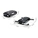Hobbylane Self-timer Foldable Drone with Camera, Altitude Hold Smartphone Mobile WiFi Remote Control FPV Selfies Quadcopter, Pocket Drone with 0.3MP Camera Headless Mode Led Night Lights (Black)