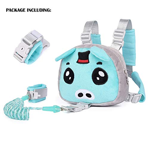 Child Leash Backpack Harness for Kid, 3-in-1, Anti Lost Wrist Cuff with Lock + 1.5m Link + Safety Walking Backpack for Girls, Boys - Thumbnail 6