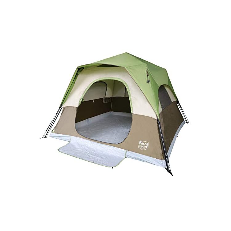 Timber Ridge 6Person Instant Cabin Tent with Rainfly Bargain Camping