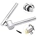 UGY Garlic Press and Peeler Set. Heavy Duty Stainless Steel Kitchen Garlic Mincer, Crusher