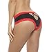 Sofishie Sexy V-Back Open Crotch Panties - Red - Medium