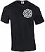 Patriot Apparel Thin Red Line T-Shirt Axe Design (X-Large, Black)