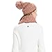 HANERDUN Women Girls Fashion Winter Warm Knitted Hat Beanie Hat Scarf Set