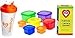 PariInc 21 Day Fix - Essential Package includes 7 Piece Color-coded Portion Control Container Kit plus Protein Shaker cup with Complete Guide